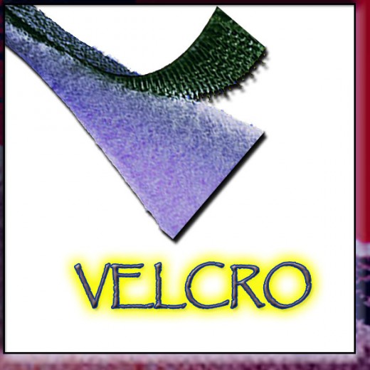 Velcro has similar properties as do the cockle-bur!