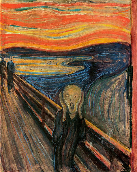 The Scream by Norwegian artist Edvard Munch