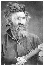 This is the first known photograph of Johnston as a mountain man. He was a scout during the 1876-1877 Sioux campaign in Montana Territory.