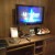 Big television with a DVD player. Lots of channels on too. Big television with a DVD player. Lots of channels on too.