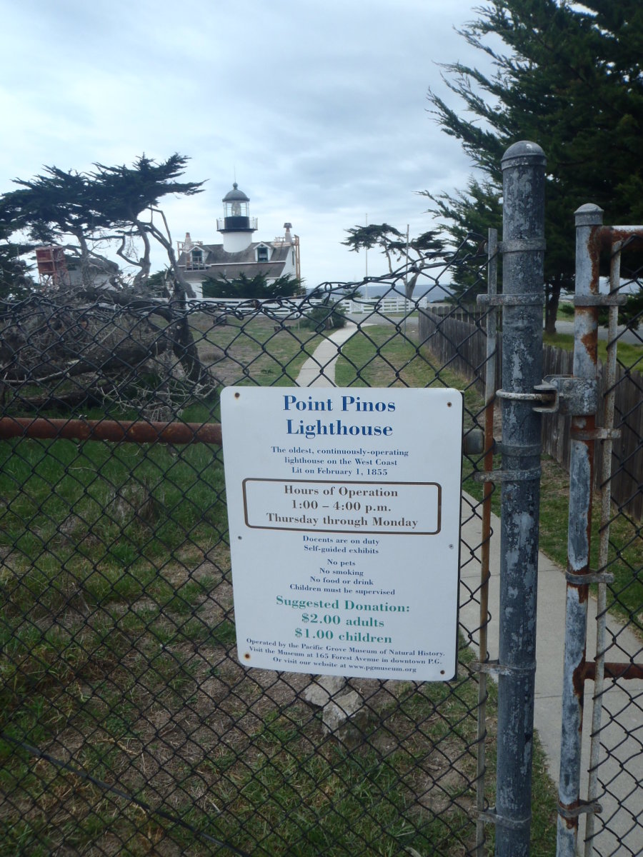 Point Pinos lighthouse, Monterey Peninsula. 