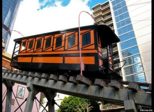A ride on the Angel's Flight