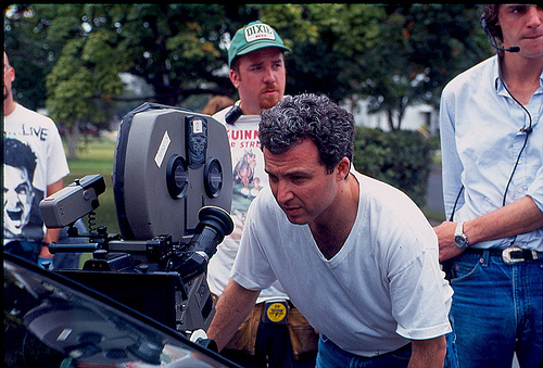 Director Hal Selwin on the set of "His and Hers."