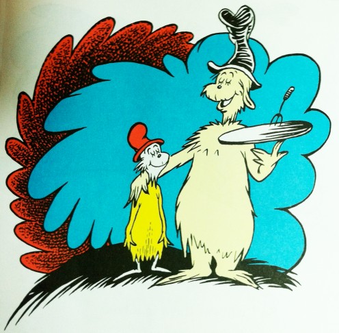 I do so like green eggs and ham! Thank you! Thank you! Sam-I-am!