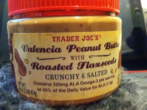 Trader Joe's Valencia Peanut Butter with Roasted Flaxseeds