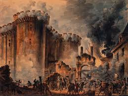 The Bastille Prison, stormed by Parisians on the 14th July 1789