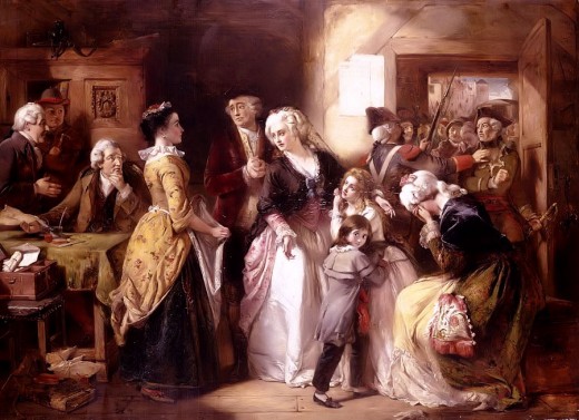 Louis XVI and his family just after his arrest in 1791.