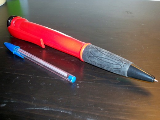 A super-sized novelty pen.