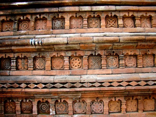 Terracotta art on the mosque