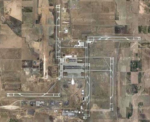 The layout of the runways of Denver International Airport are said to resemble a swastika. What do you think?