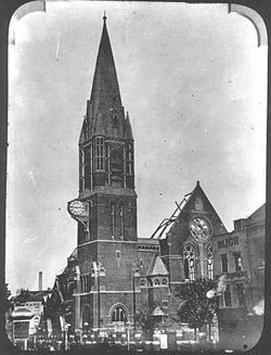 For 600 years this church stood in Whitechapel. In 1880 it burned to the ground in mysterious circumstances. It was rebuilt by 1882.