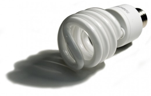Use compact fluorescent (CF) bulbs
