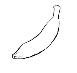 How to draw a banana