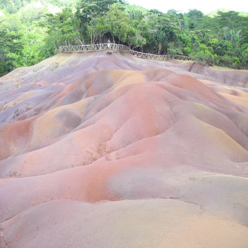 The Seven Colours of the Earth in Chamarel.