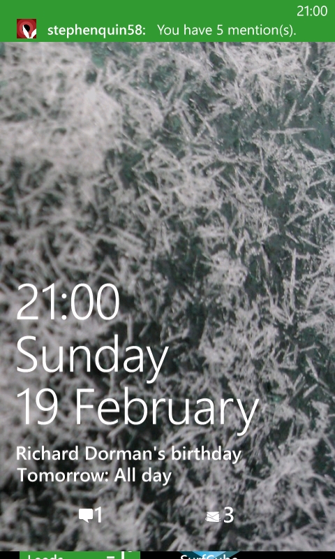 Lumia Lock Screen