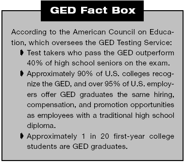 Some interesting facts on the GED.