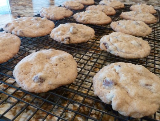 Chocolate Chip Cookies mixed with the KitchenAid Artisan stand mixer.