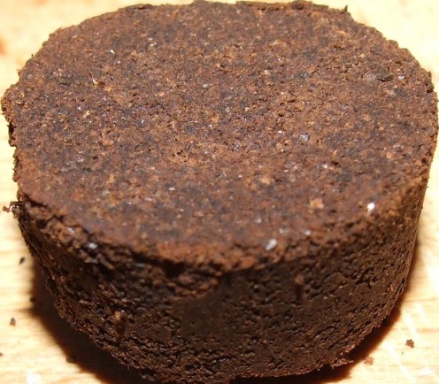 The used coffee cake