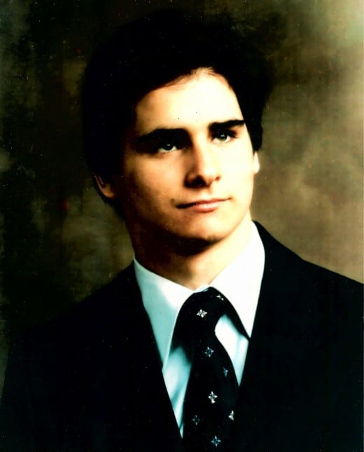 David's senior picture taken three months before he died.  This appeared the 1979 Yearbook with a poem attached by his best friend.