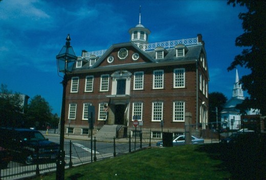 Old State House, or Old Colony House, Newport, Rhode Island. 