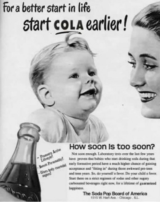 Gee thanks, good ol'days, for getting us all hooked on sugary soda.
