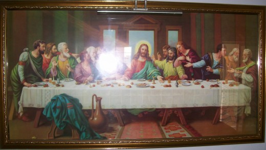 Paintings this old are in the public domain.  Kensplanet was the author and copyright holder of this photograph of the work, but has released it into the public domain also.  This is clearly specified on its WIkimedia Commons page.