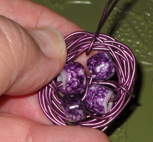 thread a wire length through a space