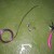 open wire and string beads onto it