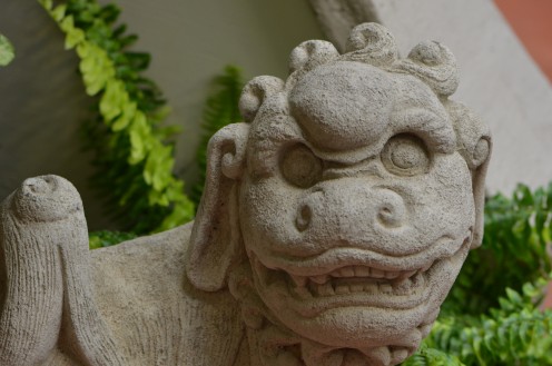 One of the garden statues in the show.