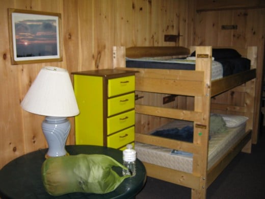 One of the bunk rooms