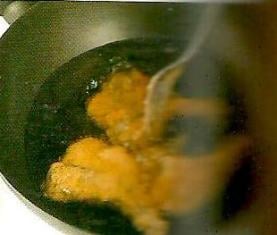 Fry chops in oil