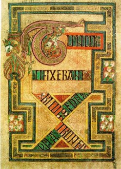 ouroboros kells derecho visigodo illuminated illuminate manuscript civilization uroboros ireneo tertuliano gospel wikimedia tunc monks produced lindisfarne fue