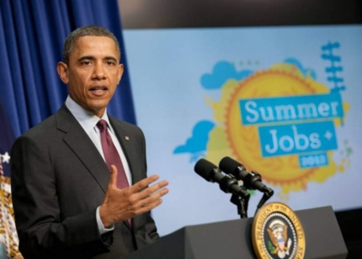 President Obama announces Summer Jobs+, a call to action to American businesses, nonprofits and government entities to put young people to work in 2012.