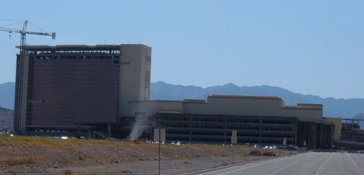 A dust devil beginning in front of the Red Rock Casino, this picture was taken when the casino was still under construction.