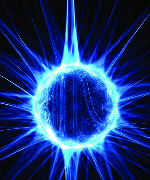 Electro-Static Plasma floating freely as it is flouresing in ionized gas.