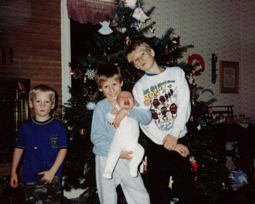 me at Christmas 1992. Wearing my California raisins sweatshirt, I was obviously poised for life as a rap star (seriously, I had the pose down)