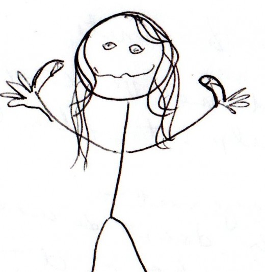 My doodle attempt at a thumbs up to HubPages with my apologies to Mark Ewbie, master of stickmen!