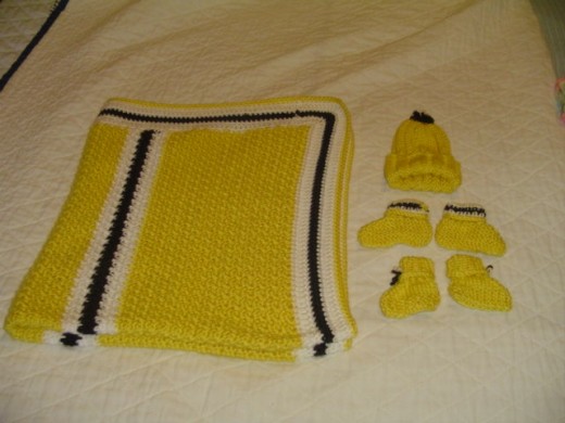 Sample of my baby items for the University of Iowa Hospitals Preemie Project