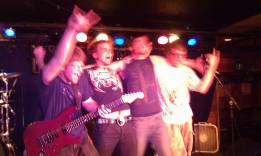 This was my first band after our first show. We felt like gods of rock.