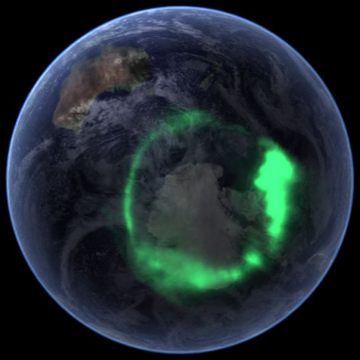 Australian Aurora Borealis shows up quite clearly in this NASA photo and is just one sign of the continued Polar Shift.