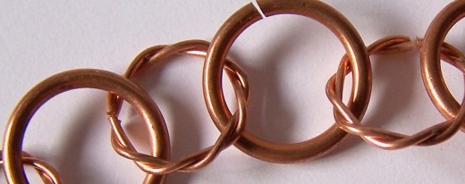 Learning Wire Work Techniques: Making findings, links and jump rings.