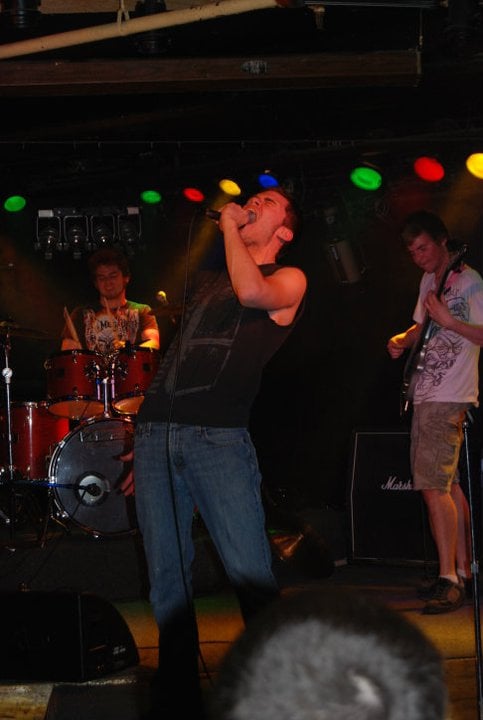 My first concert, rocking out on stage
