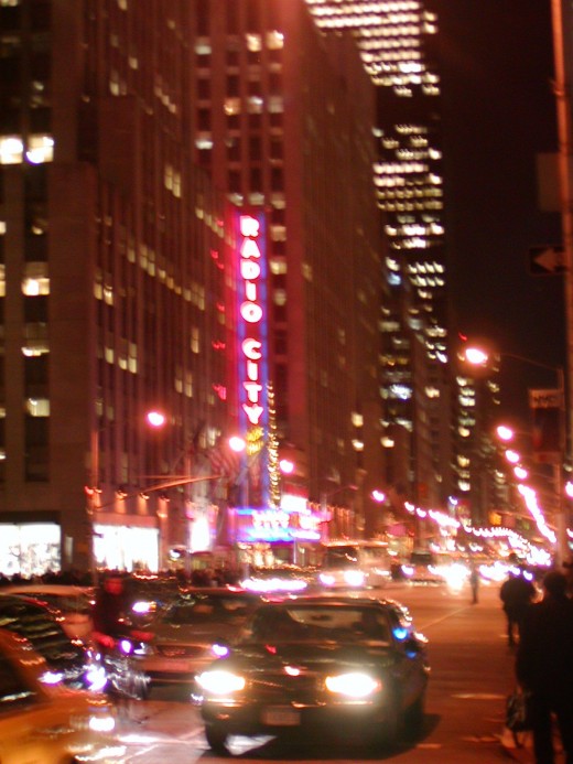  a bit fuzzy, though looks cool, with Radio City Music Hall in the background    © Eric Heifetz