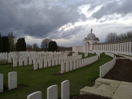 A WW1 battlefield grave.
