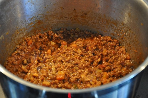 This is how your ragu should look after four hours of cooking.  Different, innit?