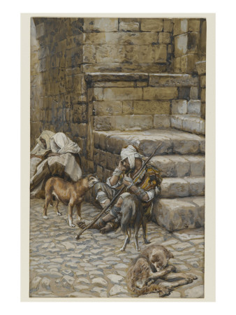 Poor Lazarus at the Rich Man's Door, from the Life of Christ, by James Jacques Joseph Tissot