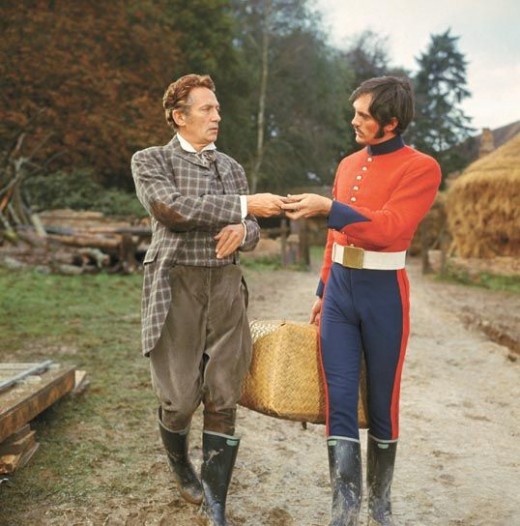 Peter Finch as William Boldwood and Terence Stamp as Sergeant Troy