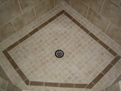 Tiling a Shower Floor Using Ceramic or Pebble Tiles