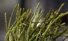 Wild asparagus - called šparoge (shparogay) is lightly boiled then added to scrambled eggs for a wonderful and healthy spring time meal.  
