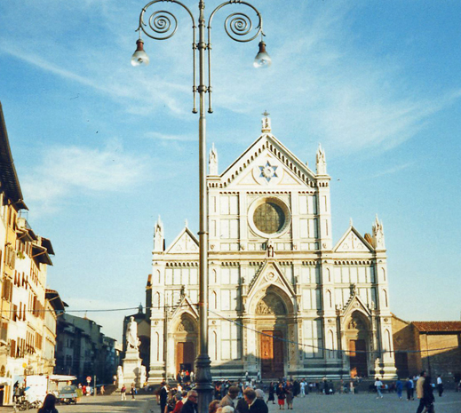 Santa Croce (Holy Cross), burial site of Michelangelo, Galileo and Machiavelli